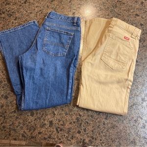 2 pairs of boys jeans size 14 years